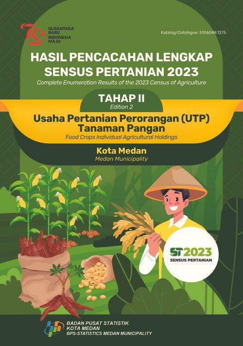 Hasil Pencacahan Lengkap Sensus Pertanian 2023 - Tahap II: Usaha Pertanian Perorangan (UTP) Tanaman Pangan Kota Medan