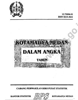 Medan Municipality In Figures 1995