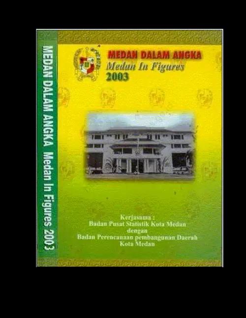 Kota Medan Dalam Angka 2003